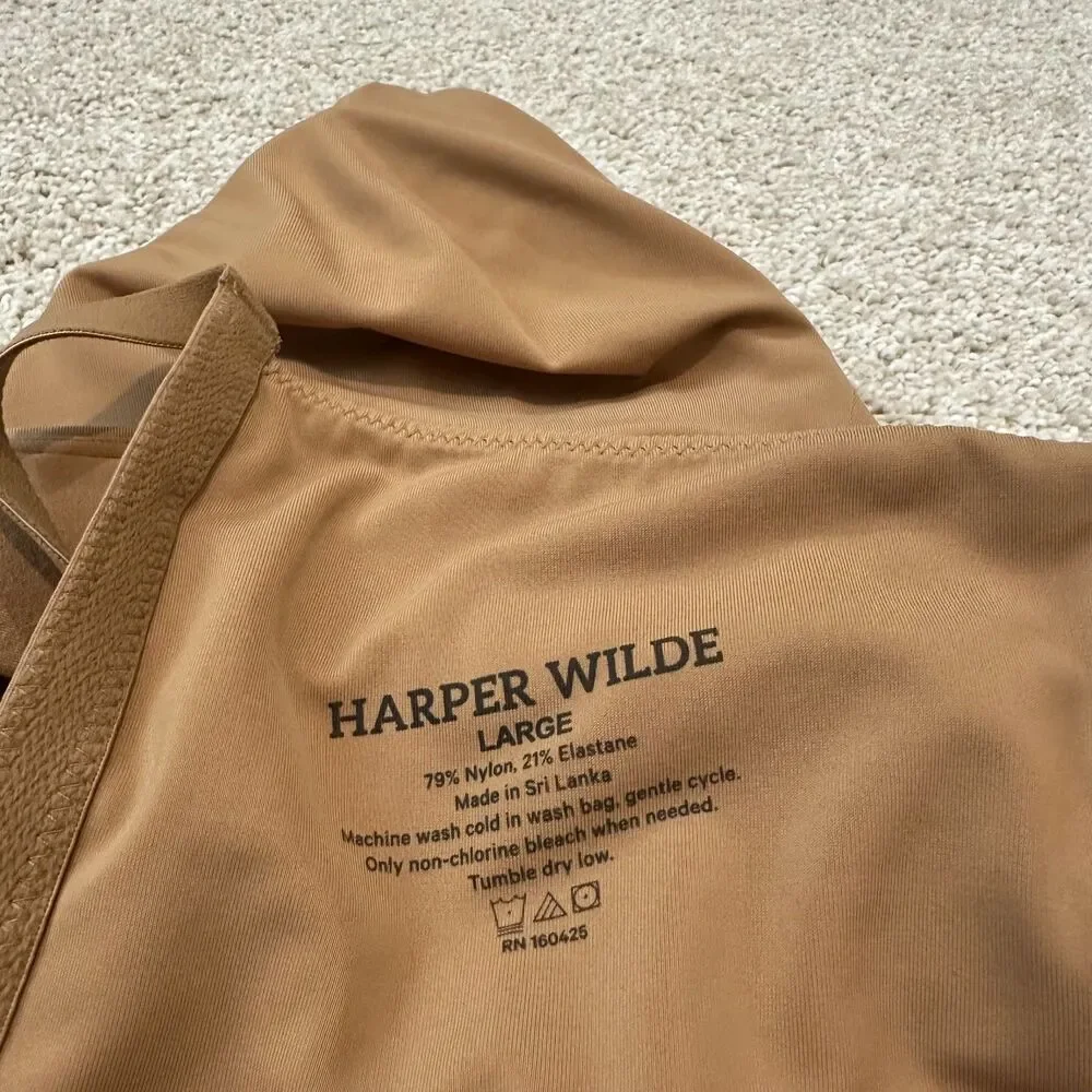 Harper Wilde Bliss Triangle Bralette in Tan Size L